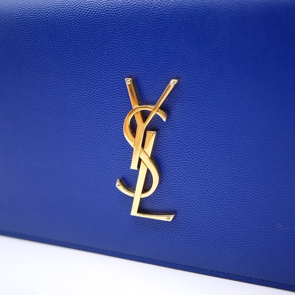 🍓YSL Monogram Flap Clutch in Grained Leather - Picture 11 of 16